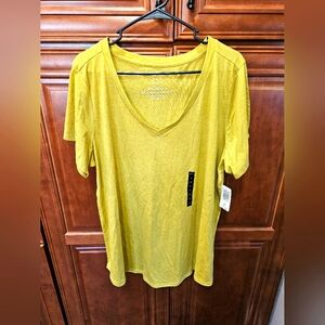 Torrid Mustard Yellow Basic Tee #528